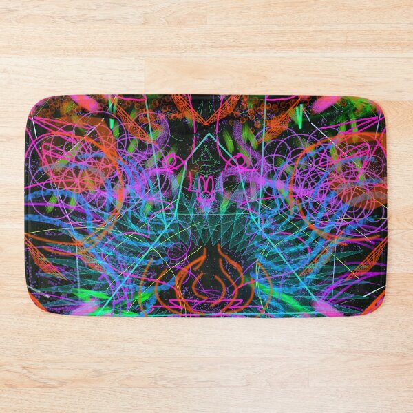 Artikelvorschau, Quantobits Ausatmen (Neon Digital Psychedelic Abstract Expressionism) entworfen und verkauft von Discordant Dreams Art.