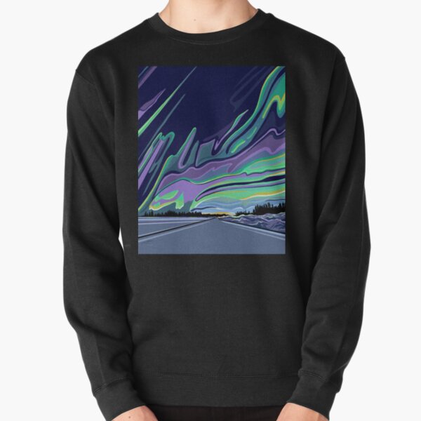 The Road to Aurora by Linda Sholberg Pullover Sweatshirt