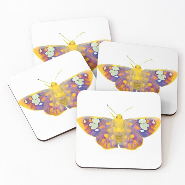 Item preview, Colourful Butterfly (Yellow Light Background) designed and sold by Jelly Bear.