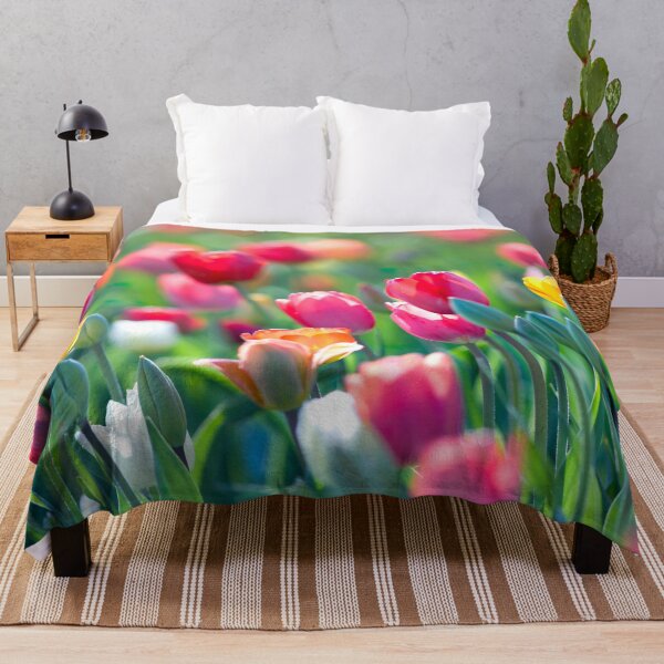 Item preview, Beautiful vibrant wild tulip field designed and sold by CyaniRose.