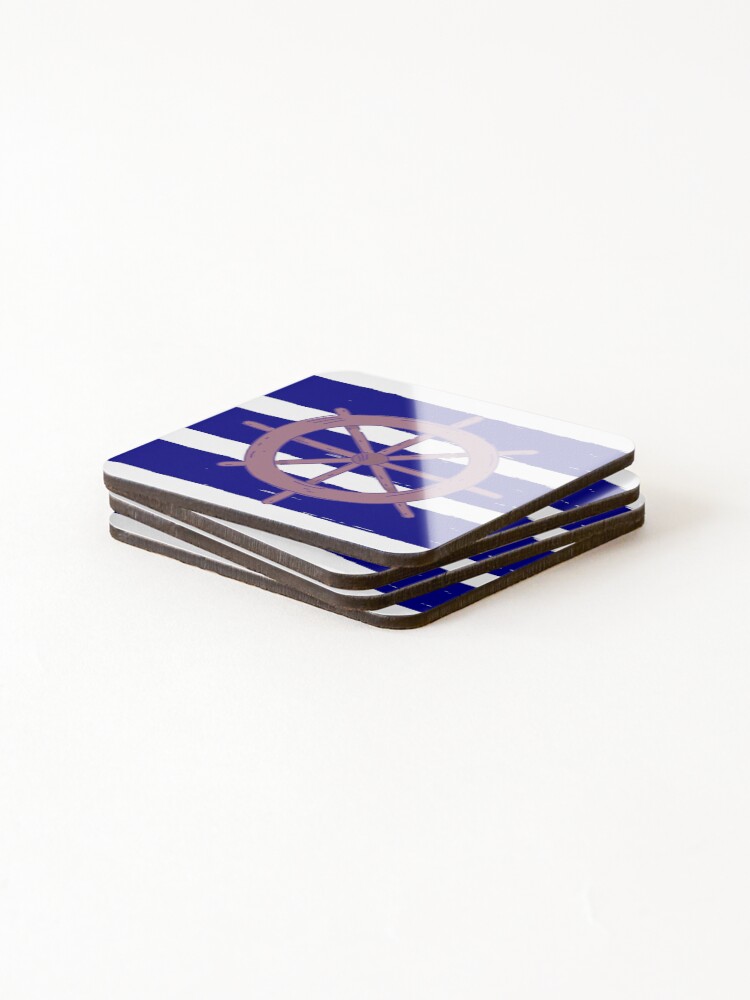Thumbnail 4 of 5, Coasters (Set of 4), Pink Rudder designed and sold by PatiMN.