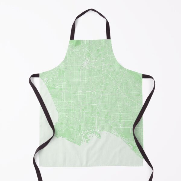 Item preview, Los Angeles minimalistic map monochrome pastel green designed and sold by softlycarol.