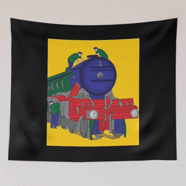 Item preview, Train Retro Railway Locomotive designed and sold by flofin.