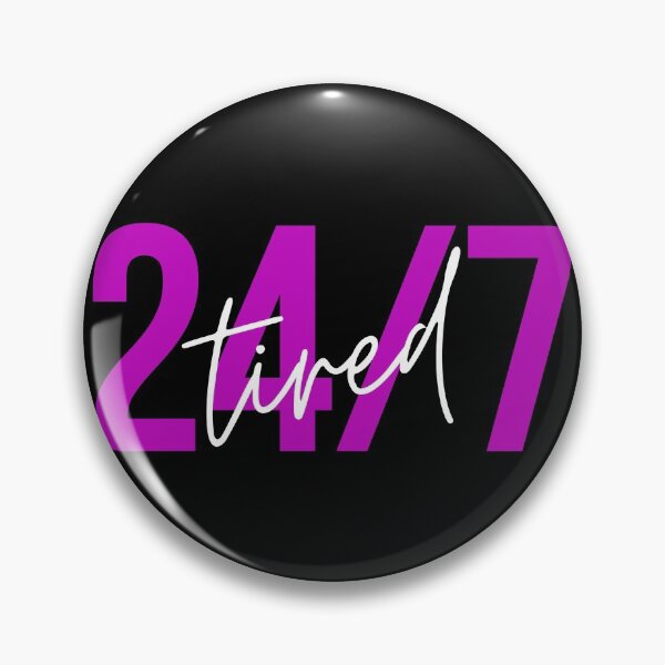 Item preview, Funny Narcolepsy Awareness 24 7 Tired Sarcastic Pink Neon Sign designed and sold by VanVleckDesigns.
