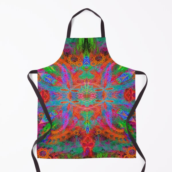 Item preview, Heaven's Tropical Center (Psychedelic Visionary Fractal Art Symmetrical Neon Bold Colors) designed and sold by Discordant Dreams Art.