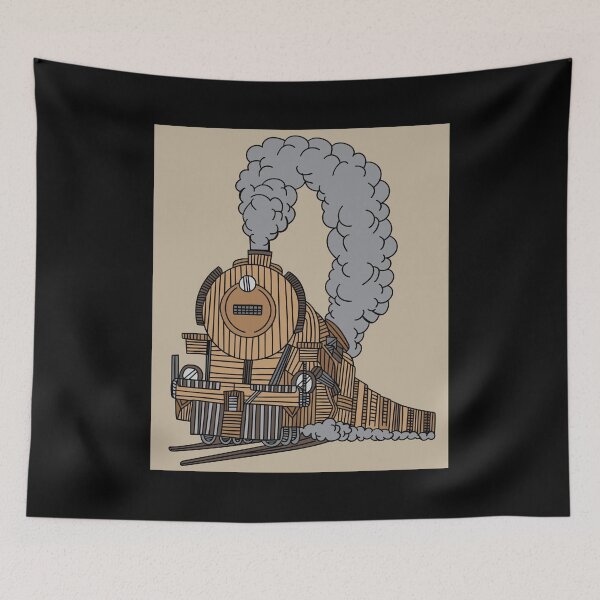 Item preview, Train Retro Railway Locomotive designed and sold by flofin.
