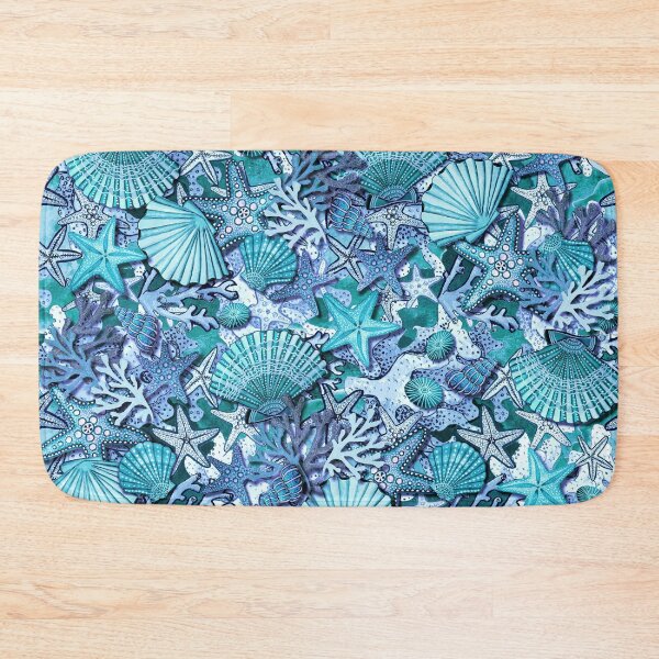 Item preview, Starfish and seashells on coral reef designed and sold by MagentaRose.