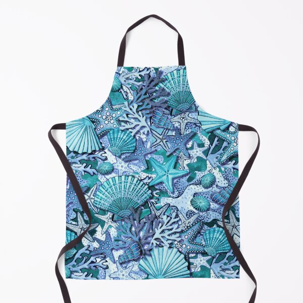 Item preview, Starfish and seashells on coral reef designed and sold by MagentaRose.