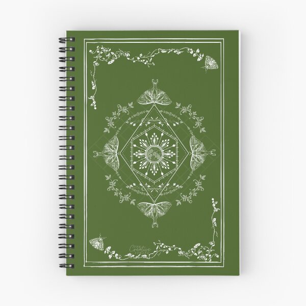 Item preview, Green moth and moon inspired designed and sold by CreativeStrand.