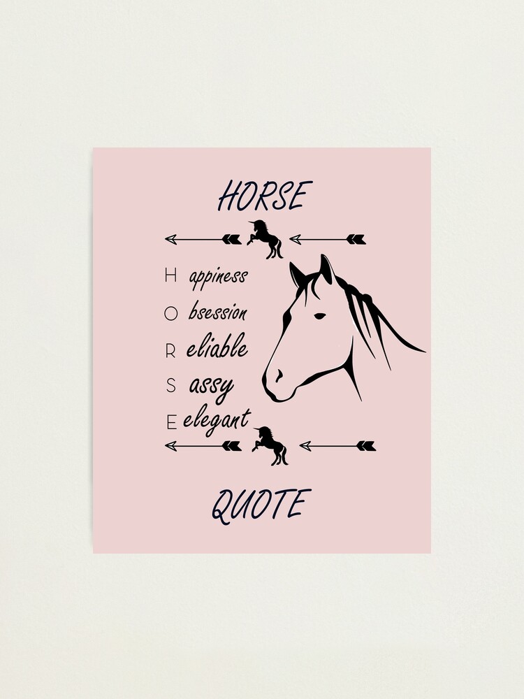 Impression Photo Citation D Equitation Citation De Cheval Equitation Pulls Molletonnes De Citation De Cheval Beau Cadeau Pour Un Ami Par Phopic Redbubble