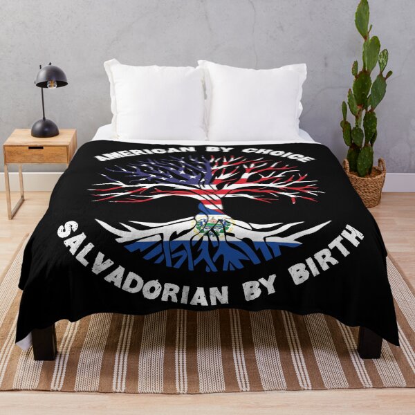 Item preview, Salvadorian By Birth American By Choice, Half Salvadorian Half American Flag, Salvadorian Roots Tree designed and sold by ArtsyloShop.