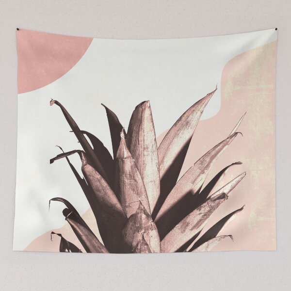 Item preview, Pineapple leaves_pink mood designed and sold by Elena Ivan - Papadopoulou.