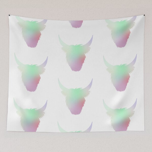 Item preview, Highland cow neon colors | animal illustration art | designed and sold by Rinse van Ham.