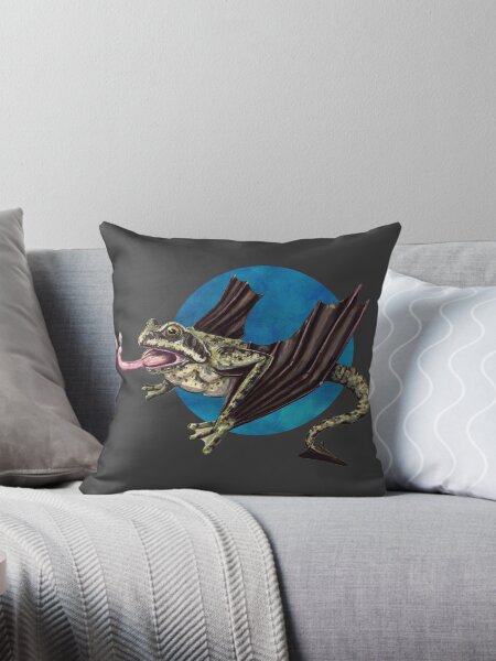 Item preview, llamhigyn y dwr (Welsh mythology evil frog) in Grey designed and sold by CharlieCreature.