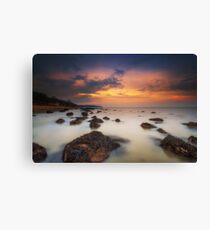 Woodside Beach Sunset Canvas Print