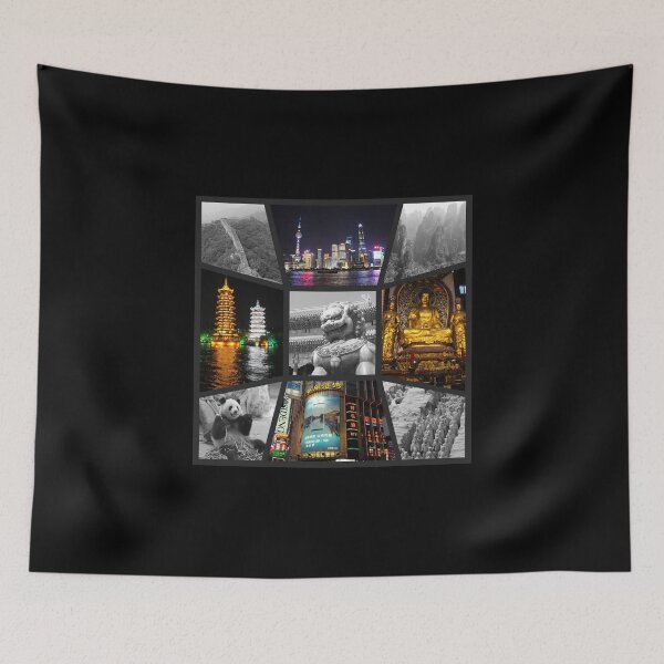 Item preview, China Asia Asia landmarks skyline designed and sold by BullDesignsShop.