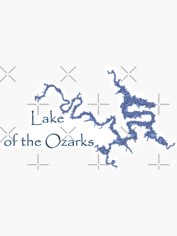 Lake Of The Ozarks Missouri Sticker For Sale By Michael Garber Redbubble 8374