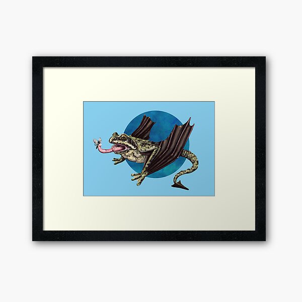 Item preview, llamhigyn y dwr (Welsh mythology evil frog) in blue designed and sold by CharlieCreature.