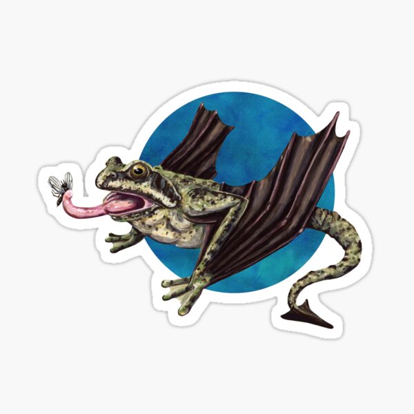 Item preview, llamhigyn y dwr (Welsh mythology evil frog) in blue designed and sold by CharlieCreature.