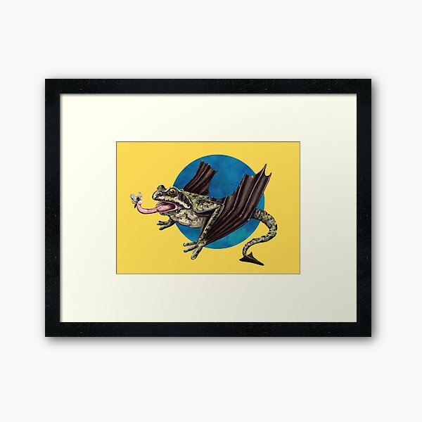 Item preview, llamhigyn y dwr (Welsh mythology evil frog) in yellow designed and sold by CharlieCreature.