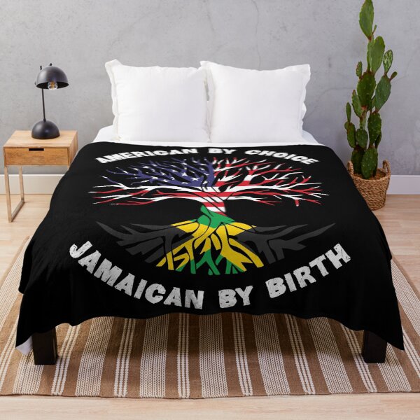 Item preview, Jamaican By Birth American By Choice, Half Jamaican Half American Flag, Jamaican Roots Tree designed and sold by ArtsyloShop.