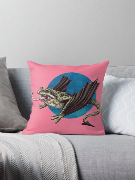Item preview, llamhigyn y dwr (Welsh mythology evil frog) in pink designed and sold by CharlieCreature.