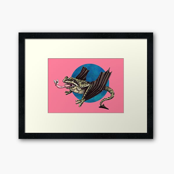 Item preview, llamhigyn y dwr (Welsh mythology evil frog) in pink designed and sold by CharlieCreature.