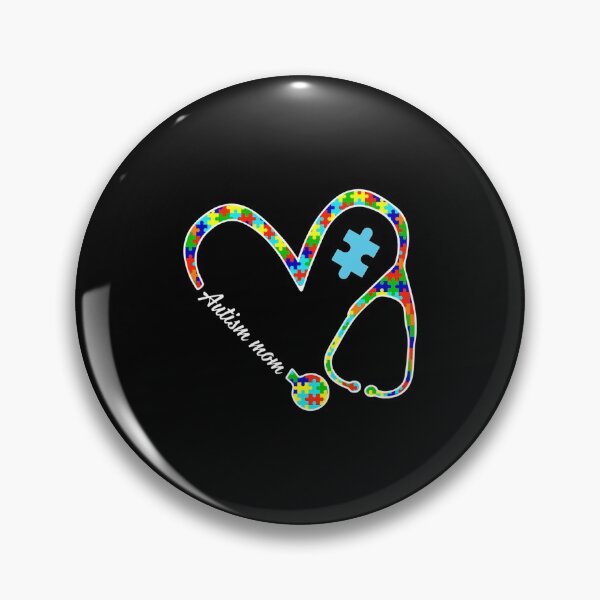 Item preview, Autism Mom Puzzle Stethoscope Nurse Autism Awareness Day designed and sold by JacquelineEl.