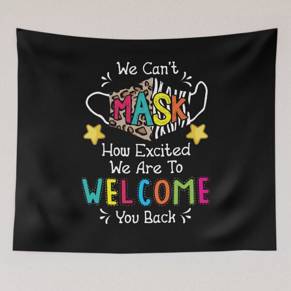 Item preview, We Can't Mask How Excited We Are Back To School Teacher designed and sold by Dressed For  Duty.