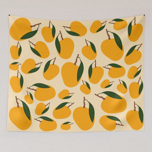 Item preview, Mango Summer Fruit Pattern designed and sold by idovedesign.
