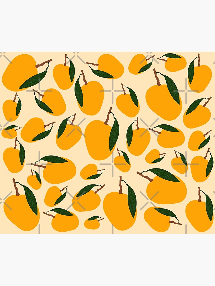 Mango Summer Fruit Pattern by idovedesign