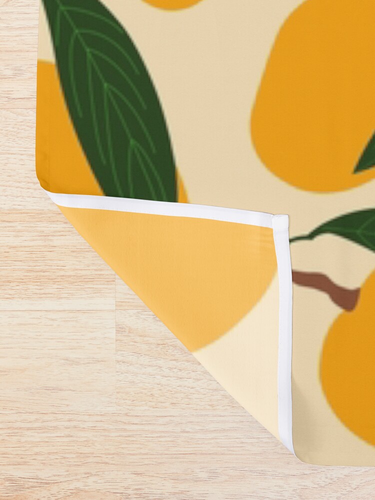 Alternate view of Mango Summer Fruit Pattern Shower Curtain