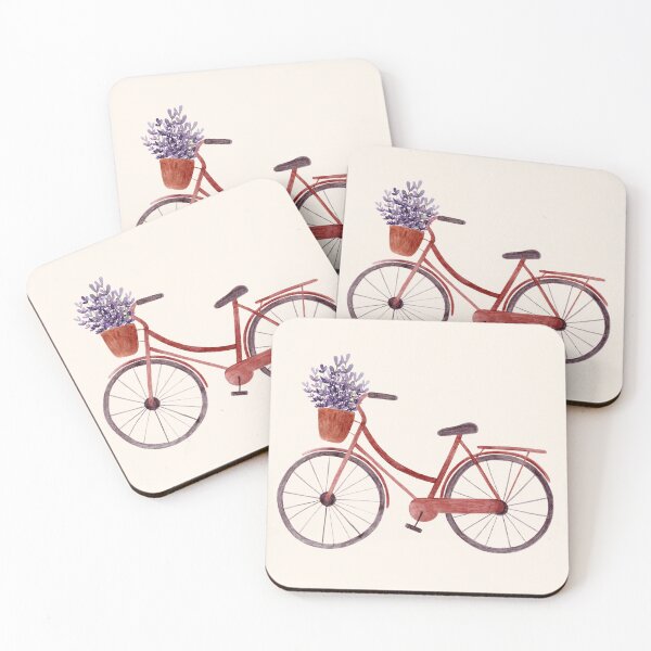 Item preview, Retro Bicycle with Lavender  designed and sold by komila.