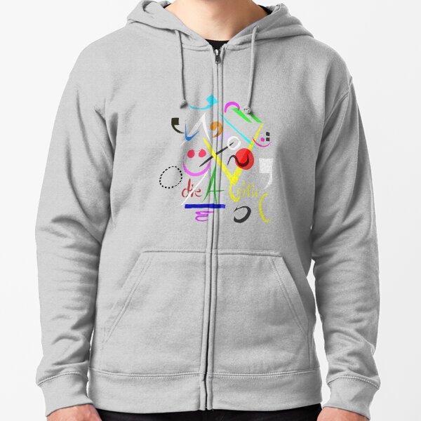 Diacritics Zipped Hoodie