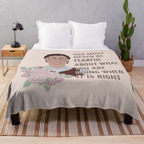 Item preview, Rosa Parks Feminist Quote You Must Never Be Fearful designed and sold by BSPDesign.