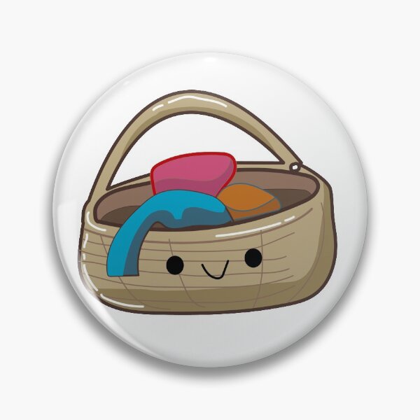 Item preview, cute basket cartoon designed and sold by evildomo.