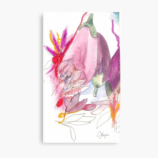 Aubergine Metal Print