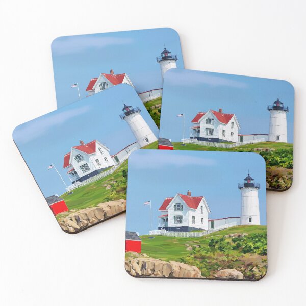 Item preview, Nubble Lighthouse on a Sunny Day designed and sold by Emily Kalina.