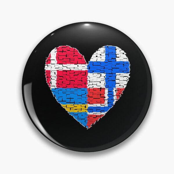Item preview, Heart Art Scandinavia Norway Sweden Finland Denmark designed and sold by AndiHK.