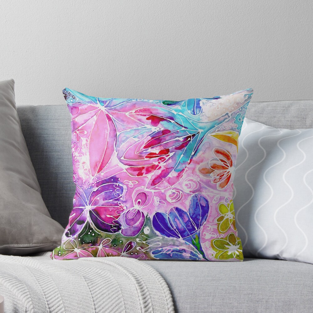 Item preview, Throw Pillow designed and sold by HellaAquarella.
