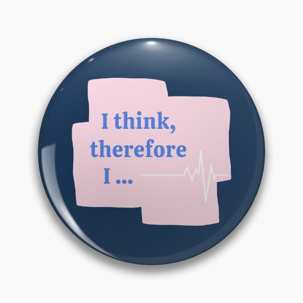 Item preview, I think, therefore I...  designed and sold by IridescentGrape.