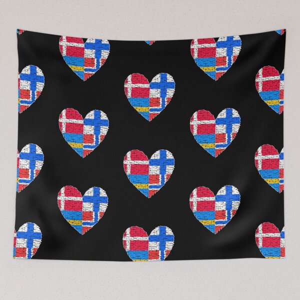 Item preview, Heart Art Scandinavia Norway Sweden Finland Denmark designed and sold by AndiHK.