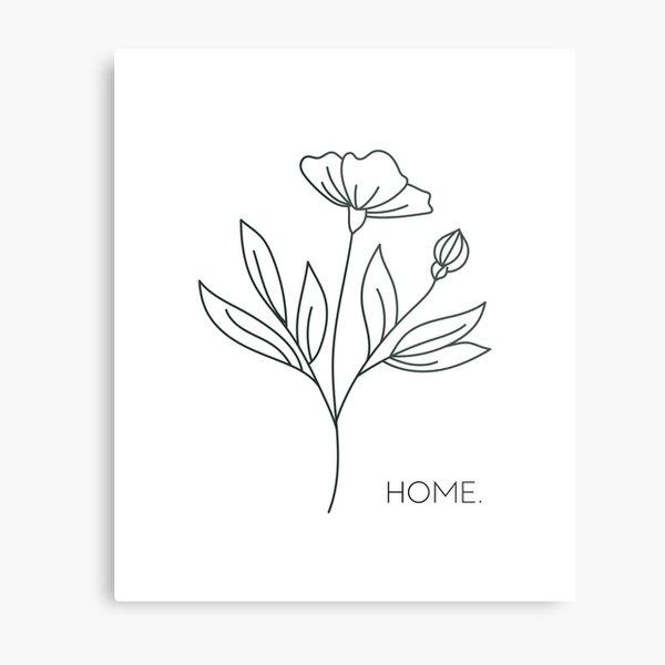 Home in the Flowers Metal Print