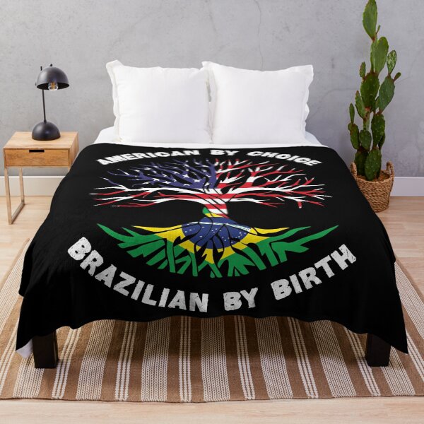 Item preview, Brazilian By Birth American By Choice, Half Brazilian Half American Flag, Brazilian Roots Tree designed and sold by ArtsyloShop.