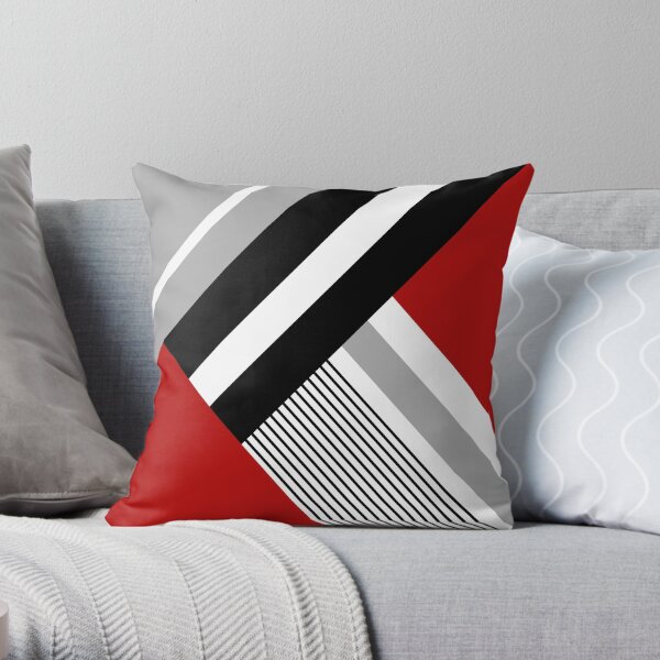 Colorful geometric fantasy Throw Pillow