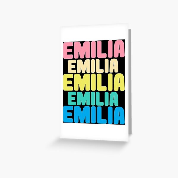 Emilia personalized gift Greeting Card
