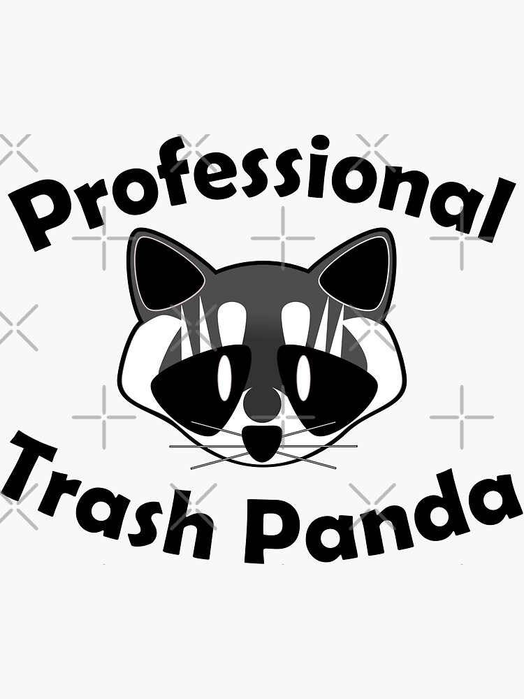 "Professional Trash Panda" Sticker by ArashiiGames Redbubble