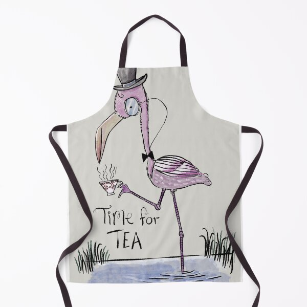 Item preview, Time for tea posh flamingo designed and sold by Matt Corrigan.