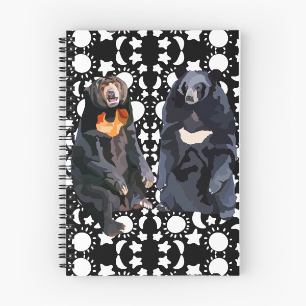 Item preview, Be The Sunbear Be The Moon Bear,Sun Bear and Moon Bear Artwork – Unique Bear Illustration and Wildlife Design designed and sold by PrettylittlepastelUk.