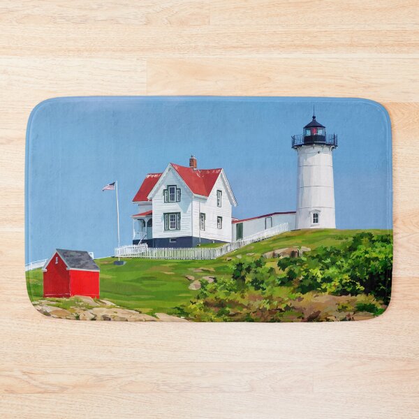 Item preview, Nubble Lighthouse on a Sunny Day designed and sold by Emily Kalina.